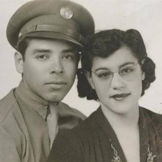 My grandparents, 1945
